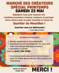  Agence ORPI CABANIS TOULON VAUBAN : March� des cr�ateurs le 23 mai 2026